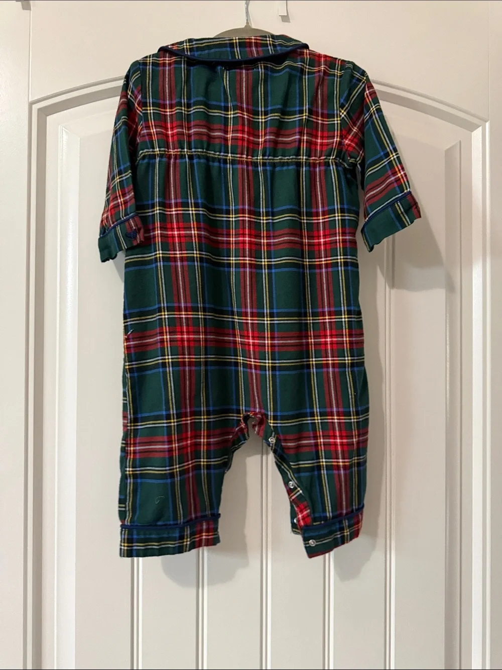PETITE PLUME Tartan Plaid Baby One-Piece